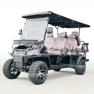 Voiturette de golf tout-terrain robuste pour 6 personnes, toit imperméable, grand espace passager, navette touristique - Product Image 1