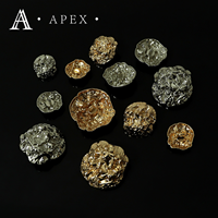 Usine de boutons APEX Nouveau design irrégulier Boutons à tige métallique en alliage de zinc pour vêtements