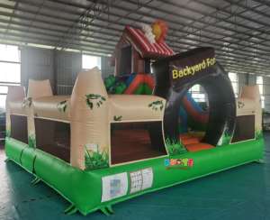 KUOYE Château gonflable gonflable de terrain de jeu de maison d'arrière-cour de PVC résistant extérieur commercial avec la glissière pour des enfants - Product Image 2