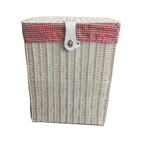Panier à linge multifonctionnel en plastique PE tressé à la main, verrouillable, avec une capacité supérieure à 70L, pour un rangement moderne dans les placards