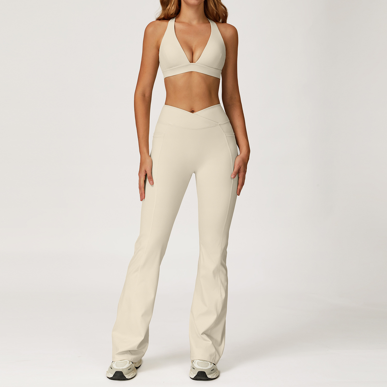 2044 Bra 2030-2 Flare Panties - Oatmeal Apricot