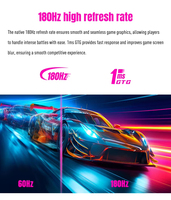 Moniteur LCD 27 32 34 pouces 180hz moniteur de jeu support réglable Esports moniteur d'ordinateur PC HDR DP affichage Vente en gros