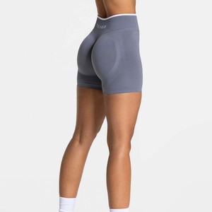 Shorts de sport OEM doux et respirants pour femme, taille haute, avec bande en V, sans couture, effet froncé aux fesses, pour le yoga et le fitness - Product Image 4