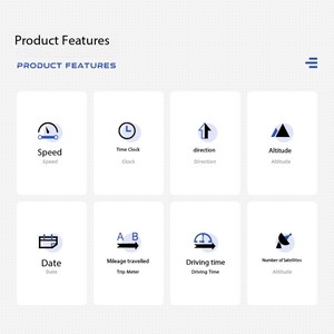 Qsf đầu lên màn hình, GPS, dụng cụ độ cao xe, nhận dạng cử chỉ, cung cấp năng lượng USB, mô hình không giới hạn h600g - Product Image 3