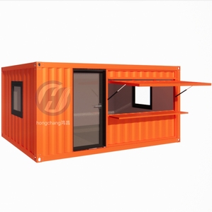 Xách Tay Đúc sẵn <span class=keywords><strong>Modular</strong></span> cửa hàng vận chuyển container quán bar nhà hàng hot 20ft cà phê Pop Up cửa hàng mini cửa hàng - Product Image 1