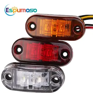 ESPUMOSO iyi fiyat Led yan ışık 2Led araba harici uyarı park lambaları otomatik römork kamyon lambaları 12V 24V kırmızı amber beyaz
