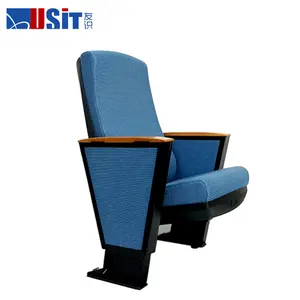 Molded Foam Solid Wood Auditorium Theater Seating Function University Lecture Hall Chair Church Folding Chairs