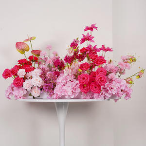Arco de Lujo para Decoración de Bodas y Eventos, Flores Artificiales de Seda, Centro de Mesa, Arreglo Floral 3D con Rosas Rosadas, Fondo Artístico - Product Image 2