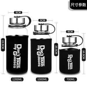 En vrac 700ml 1000ml 1200ml Bouteilles de boissons en verre pour sport de plein air - Product Image 6