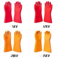 Gants de sécurité en caoutchouc isolant classe 3 30 kV pour la protection contre les chocs électriques et les arcs électriques