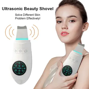 Spatule de nettoyage en profondeur du visage, Machine à éplucher les points noirs, outil de soins de la peau à ultrasons