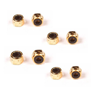Tuercas de Bloqueo para Patinetas de Acero al Carbono de Alta Calidad, Hechas en China, con Cabeza Redonda Hexagonal y Inserto de Nylon - Product Image 2