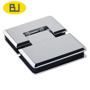 Quincaillerie <span class=keywords><strong>de</strong></span> salle <span class=keywords><strong>de</strong></span> bain en laiton chromé personnalisable, moderne, montage mural, charnières <span class=keywords><strong>de</strong></span> porte en verre trempé à 90 degrés - Product Image 4