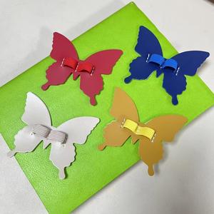 PU Leather Butterfly Pen Holders Self Adhesive Pencil Pouch Double Pen Loop with Elastic Band - Product Image 4