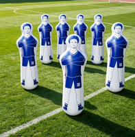 Mannequin de gardien de but gonflable en PVC OEM, rempli d'eau, avec cadre robuste pour mur de défense en coup franc, entraînement de football