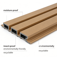 Revêtement mural en WPC écologique, recyclable, économique, résistant aux intempéries et anti-termites pour les parcs, les ports et les zones résidentielles