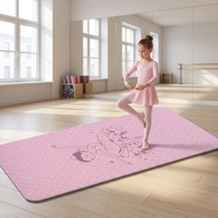 Tapis de yoga personnalisé extra-large en TPE antidérapant et épaissi pour enfants, idéal pour la danse et les exercices, rembourré et silencieux