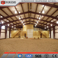 Structure en acier de cheval Stable, Structure en acier préfabriquée, bâtiment intérieur, arène d'équitation à vendre