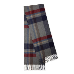 सी शुद्ध कश्मीरी बुने हुए पारे हुए सड स्कार्फ महिलाओं के शॉल को चेक किया ओम अनुकूलित ऊनी शानदार - Product Image 5