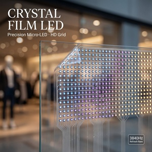 จอแสดงผลดิจิทัล LED คริสตัลฟิล์มในอาคาร รุ่น P4 สำหรับโฆษณา พร้อมการรับประกัน 3 ปี HILED20241127 ฟิล์ม HD LED แบบยืดหยุ่น - Product Image 4