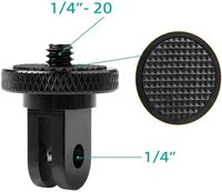 Adaptateur de montage GoPro à vis 1/4, support de conversion en aluminium pour caméras d'action Hero 13 12 DJI Osmo 6 5 Pro 4 Insta360 Go Ultra