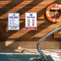 Juego de Letreros Metálicos con Reglas de Piscina Vintage, Decoración Retro para Pared de Piscina, Patio Trasero y Área de Piscina