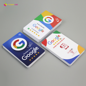 Yts tùy chỉnh in ấn lập trình mã QR phương tiện truyền thông xã hội Nhựa đứng NFC Google xem xét thẻ - Product Image 1