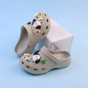 <span class=keywords><strong>Crocs</strong></span> beige à motif de chien de dessin animé pour garçons, chaussures d'eau antidérapantes à bout ouvert, taille moyenne et grande, pour enfants, vêtements d'été pour l'extérieur - Product Image 2