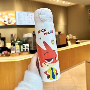 Termo de Pareja de Dibujos Animados - Taza de Regalo de Gran Capacidad con Aislamiento al Vacío de Alta Calidad para Mujeres y Hombres, Acero Inoxidable 316 - Product Image 6