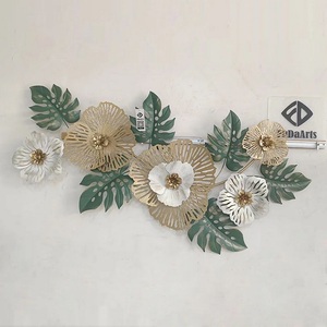 137x67cm luce stile nordico di lusso metallo appeso decorazione grande soggiorno a forma di fiore appesa parete arte decorazione per la casa - Product Image 6