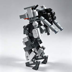 Kit de blocs de construction éducatifs STEM sur le thème de l'exploration spatiale, robot guerrier mecha pionnier, briques de modèle créatif à assembler soi-même - Product Image 4