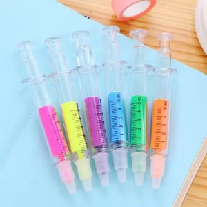 Promoción, bolígrafo de jeringa creativo, bolígrafos Resaltadores con colores, rotuladores de acuarela, rotulador para niños, suministros escolares de oficina - Product Image 5