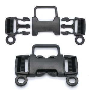 Hebilla de seguridad de cinco puntos de 25 mm, cuerpo recto de plástico para cinturón de seguridad de silla de paseo y trona - Product Image 1