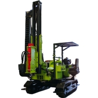 Pile driver solaire hydraulique sur chenilles pour grandes centrales photovoltaïques – Produit de forage de pieux hélicoïdaux solaires au sol