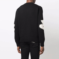 Pull-over en tricot de mode de créateur avec logo personnalisé, tricots pour hommes, chandails à manches longues en laine jacquard avec lettres, tricotés pour hommes