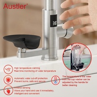 trou tasse rondelle mat noir en acier inoxydable retirer pulvérisateur évier robinet de cuisine avec verre rinceur