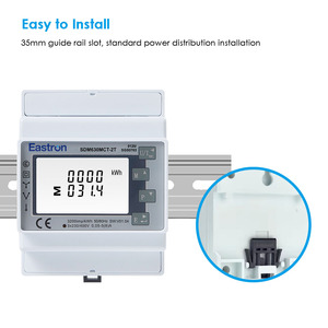 Compteur multifonction triphasé Eastron SDM630MCT-2T, 2 tarifs, communication RS485 Modbus RTU - Product Image 5