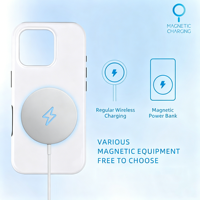 Coque de téléphone magnétique 2-en-1 Fonlyu avec revêtement 3D pour sublimation, coque arrière de protection par transfert thermique pour 17 16 15 14 13 Pro Max