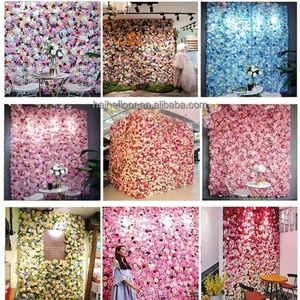 Panneau mural <span class=keywords><strong>de</strong></span> fleurs artificielles 3D en soie <span class=keywords><strong>rose</strong></span>, <span class=keywords><strong>rose</strong></span> et hortensia, pour toile <span class=keywords><strong>de</strong></span> fond <span class=keywords><strong>de</strong></span> mariage, photomaton et décoration d'événements - Product Image 6