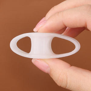 Nouvelle conception, bonne qualité, <span class=keywords><strong>orthèse</strong></span> de gel blanc pour hallux valgus, séparateur d'orteils à double trou, séparateur d'orteils en gel pour le gros orteil, universel, toutes saisons - Product Image 4