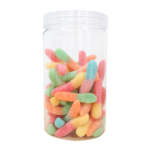 Caramelos de Goma con Recubrimiento de Azúcar Arcoíris al por Mayor OEM, Caramelos de Goma de Comida Rápida, Gusanos Ácidos - Product Image 3