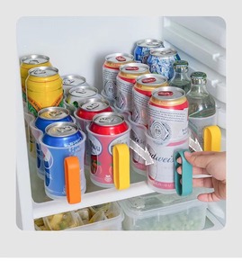 Boîte de rangement pour Soda, bouteille de boisson, pratique, distributeur transparent, organisateur de rangement pour réfrigérateur de cuisine - Product Image 6