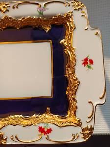 Best-selling luxurious gold ceramic rectangular modern eco-friendly dinner plate suitable for use at weddings and restaurants - Product Image 5