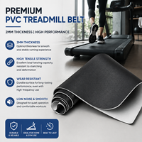 Banda de Caminata de PVC de 2 mm de Espesor, Personalizada, de Alta Resistencia a la Tensión, Antiestática y Resistente al Desgaste, para Caminadora Comercial