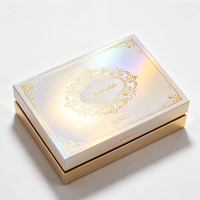 Boîte Cadeau Cosmétique Rigide en Papier Deux Pièces Luxe Silencieux Personnalisée avec Logo UV Argenté à Chaud pour Coffret Soin de la Peau et Parfum – Pack Premium