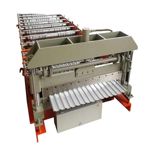 Prepainted Galvalume Steel Trapez Sheet Roof Wall Cladding Roll Forming Machine