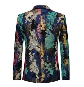 <span class=keywords><strong>Blazer</strong></span> con Stampa Floreale <span class=keywords><strong>Giacca</strong></span> Elegante da <span class=keywords><strong>Uomo</strong></span> <span class=keywords><strong>Slim</strong></span> <span class=keywords><strong>Fit</strong></span> Taglie Forti 4XL 5XL Alta Qualità Casual Business Matrimonio - Product Image 3
