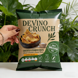 Bolsas de Embalaje de Aluminio con Sellado Trasero y Limpieza de Nitrógeno, Impresas a Medida, MOQ Bajo, para Chips, Nueces y Snacks Secos - Product Image 3