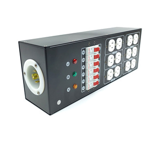 Caja de Distribución Portátil de 6 Vías con Enchufe Estadounidense de <span class=keywords><strong>32A</strong></span>, Caja Eléctrica para Lámparas de Escenario, Equipo de Iluminación de Cinco Cables - Product Image 4