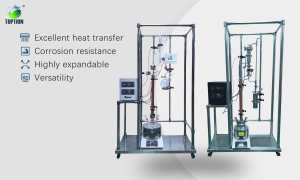 Systèmes de distillation de laboratoire personnalisables de manière optimale Bouilloire de réaction Film essuyé Processus Composants de noyau d'engrenage Nouveau automatique - Product Image 6